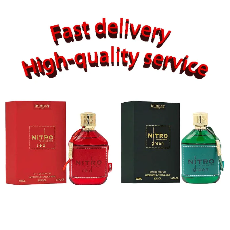 

100ML Original Nitro Hong Nitro Green Eau De Parfum Cologne Perfume Woman Cologne for Man Makeup Arabic Perfume Halloween