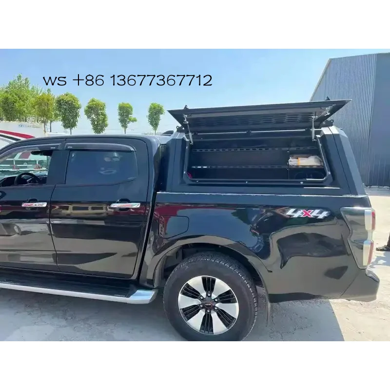 

Waterproof Aluminum Offroad Truck Bed Covers ISUZU DMAX 2012-2021 Pickup's Back Hardtop Canopy with Locking Function