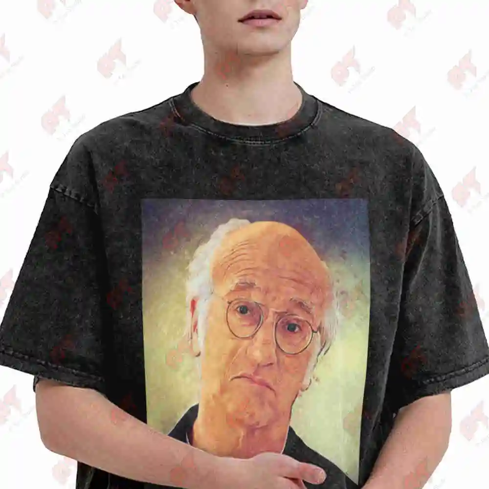 Larry David Curb Your Enthusiasm Vintage Washed Tee Pure Cotton T-Shirt
