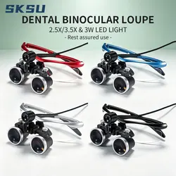 Dentistry Binocular Magnifier 2.5X 3.5X Ultra-lightweight Optical Loupes 320-420mm Magnifying Glass for Dental Surgery