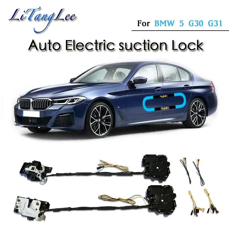 

Car Soft Close Door Latch Pass Lock Actuator Auto Electric Absorption Suction Silence Closer For BMW 5 M5 G30 G31 G60 2017~2025