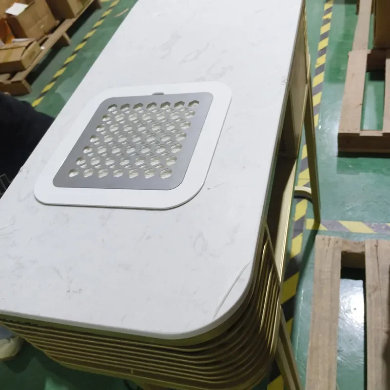 Pink Manicure Table Set Modern Nail Desk Beauty Salon Furniture Pedicure Station With Chair Professional Nail Bar Equipment