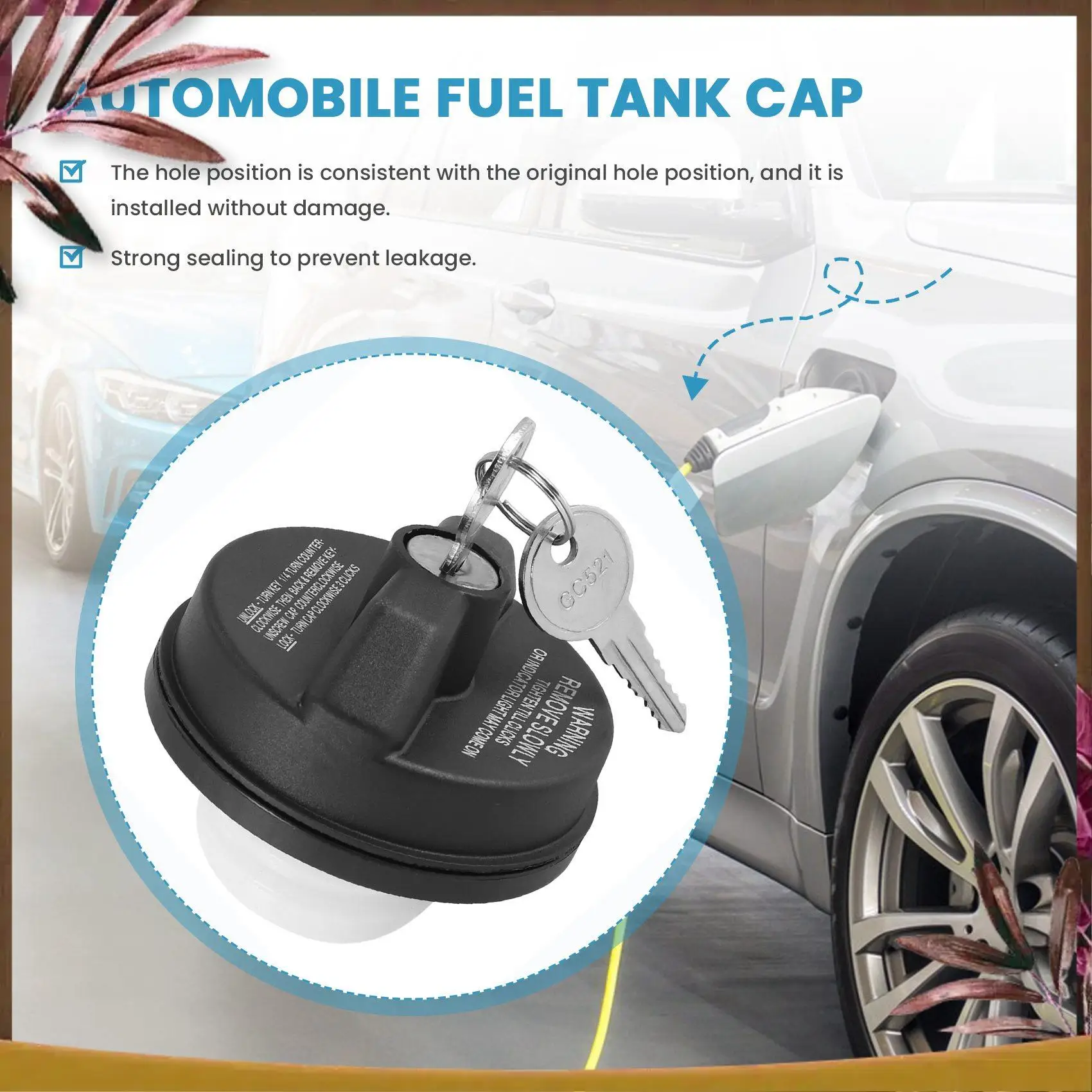 

AB59-Fuel Tank Cap-Regular Locking Fuel Cap Fit For Stant 10504 77300-47020