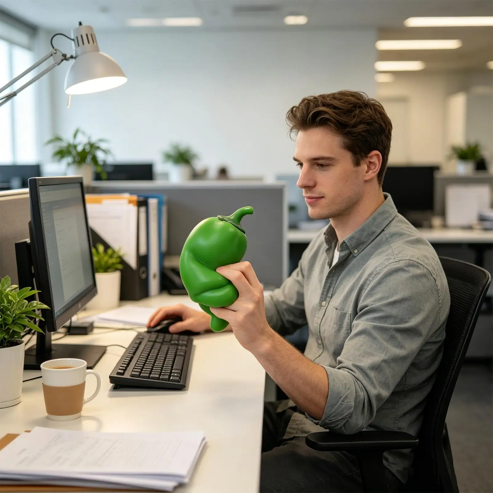 Fruit Squishy Toys Realistic Large Pepper Slow Rising Office Stress Relieving Squeeze Toy Simulation Children Vegetable Sensory