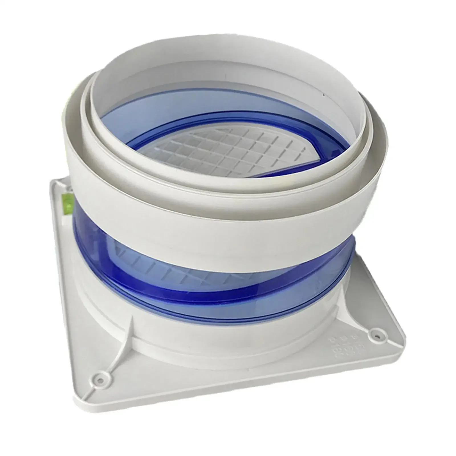 Backdraft Damper for Range Hood with Flange Duct Draft Stopper Shutter Wall Flue Check Valve Air Duct Check Valve for Kitchen