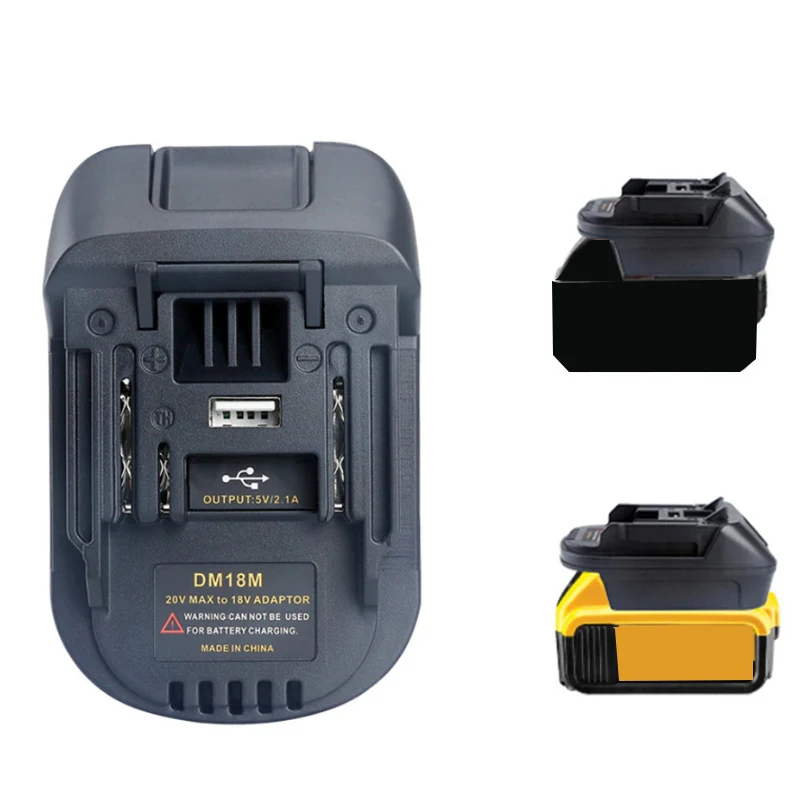 Battery Adapter Converter For Milwaukee For Dewalt To for Makita 18V BL1830 BL1850 DM18M Power Tool Accessories