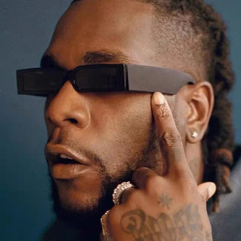 

Luxury Rectangle Fashion Sunglasses Man Hip Hop Vintage Designer Black Shades Sun Glasses Small Frame Personality UV400 Eyewear
