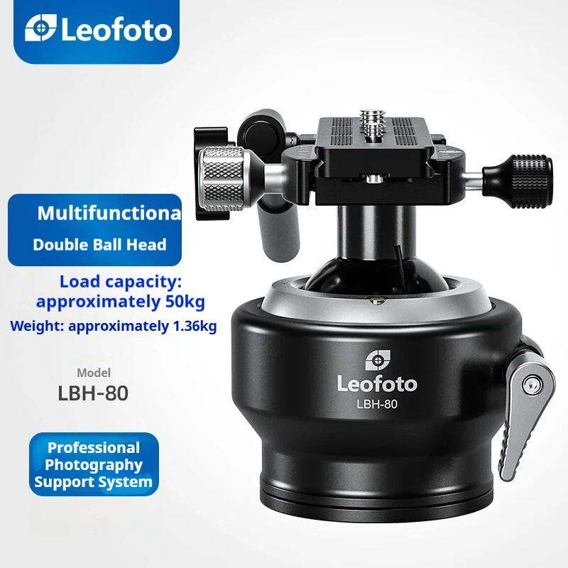 

Leofoto LBH-80 Multi-Function Dual-Ball Head Camera Mount for Hovering Stabilization with Telephoto Lens