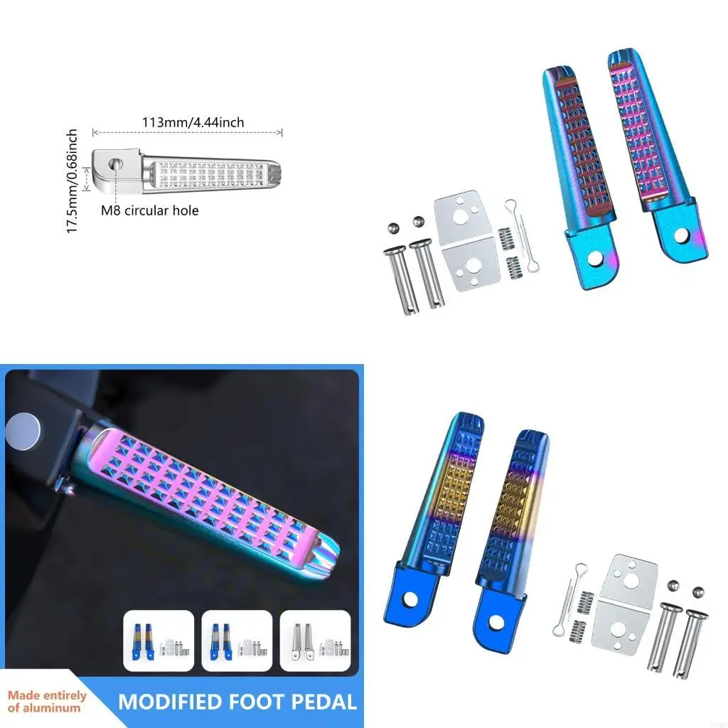 1 Pair Footpeg Support for 150 CB190R Left and Right Foot Pegs Foot Rest New