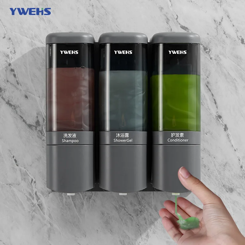 

Shampoo wall-mounted shower gel dispensing bottle press-type manual soap dispenser non-punching hand sanitizer box