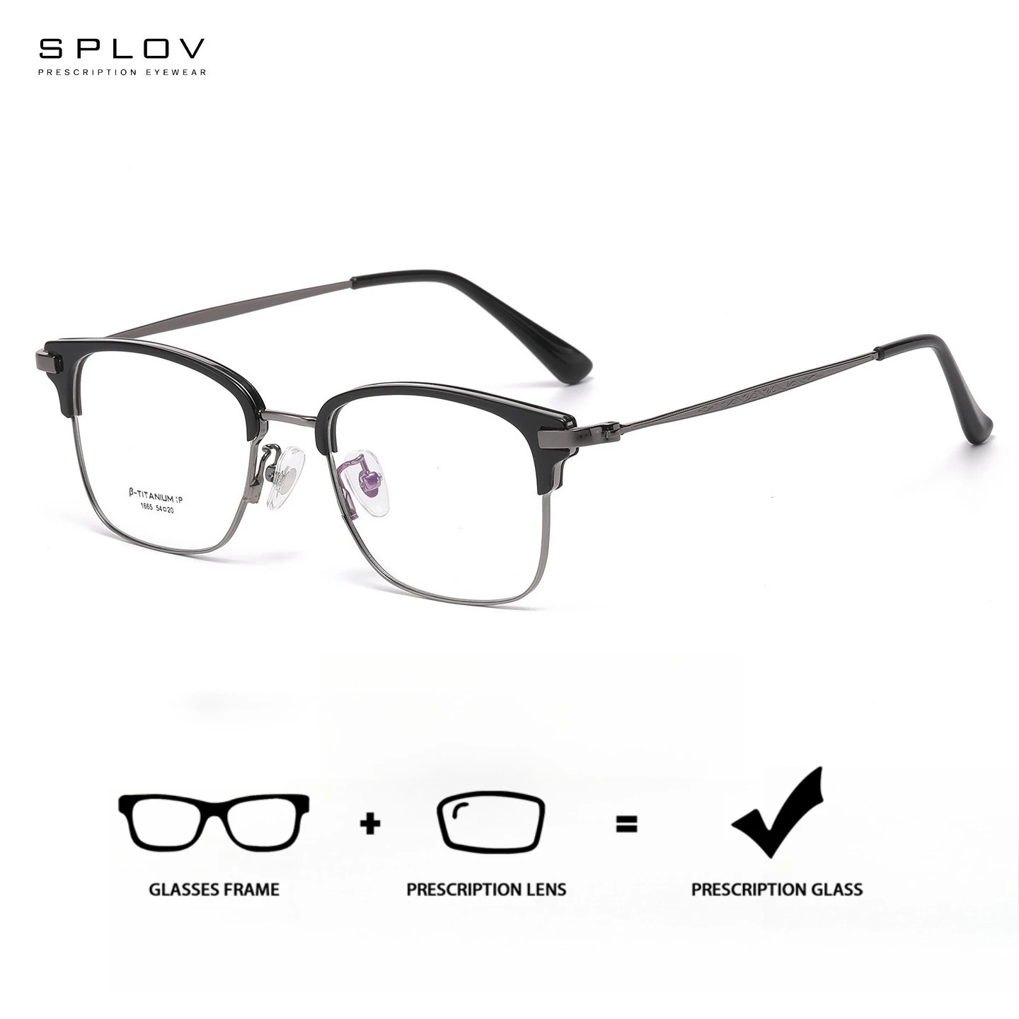 lunettes-de-vue-progressives-demi-cerclees-en-titane-splov-personnalisees-professionnellement-anti-lumiere-bleue-photochromiques-pour-myopie