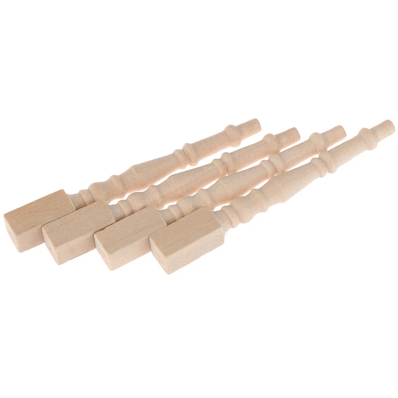 1:12 maison de poupée Miniature chaise en bois pied de Table bricolage meubles accessoires jouets