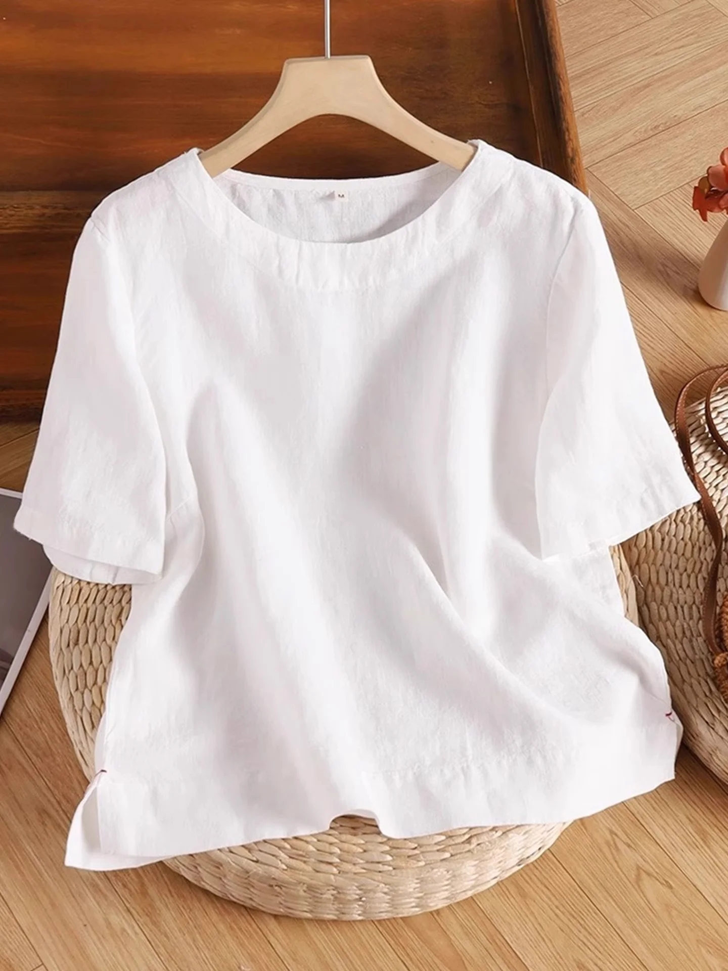 

Женская футболка Ele Lazy Sle с коротким рукавом, оверсайз, с простым разрезом, летняя, модная, базовая, в стиле колор-блок, для повседневной носки