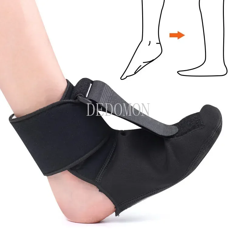 Adjustable Plantar Fasciitis Night Foot Splint Drop Orthotic Brace Elastic Dorsal Night Splint Foot Rehabilitation Stretch Strap