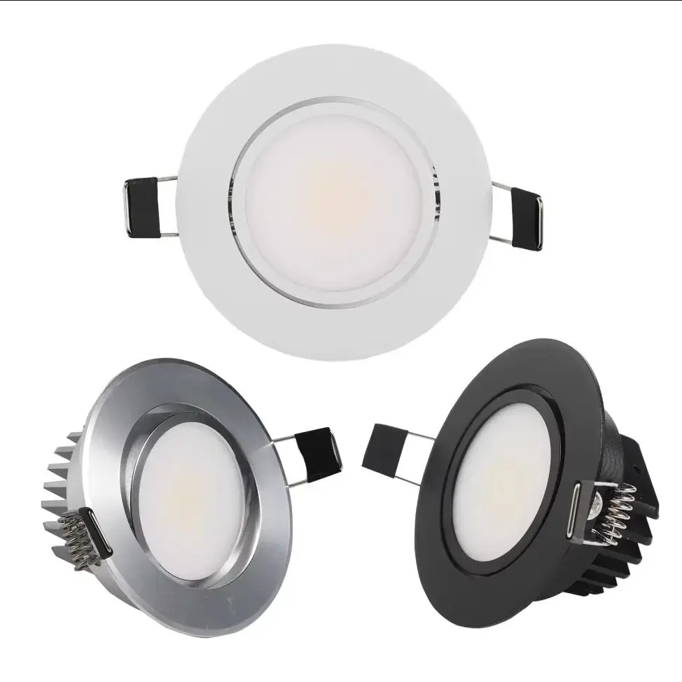 

Anti-glare Led Downlights Dimmable AC220V 110V Recessed Led Ceiling Light Aluminum COB CEIL LIGHT Spot lamp