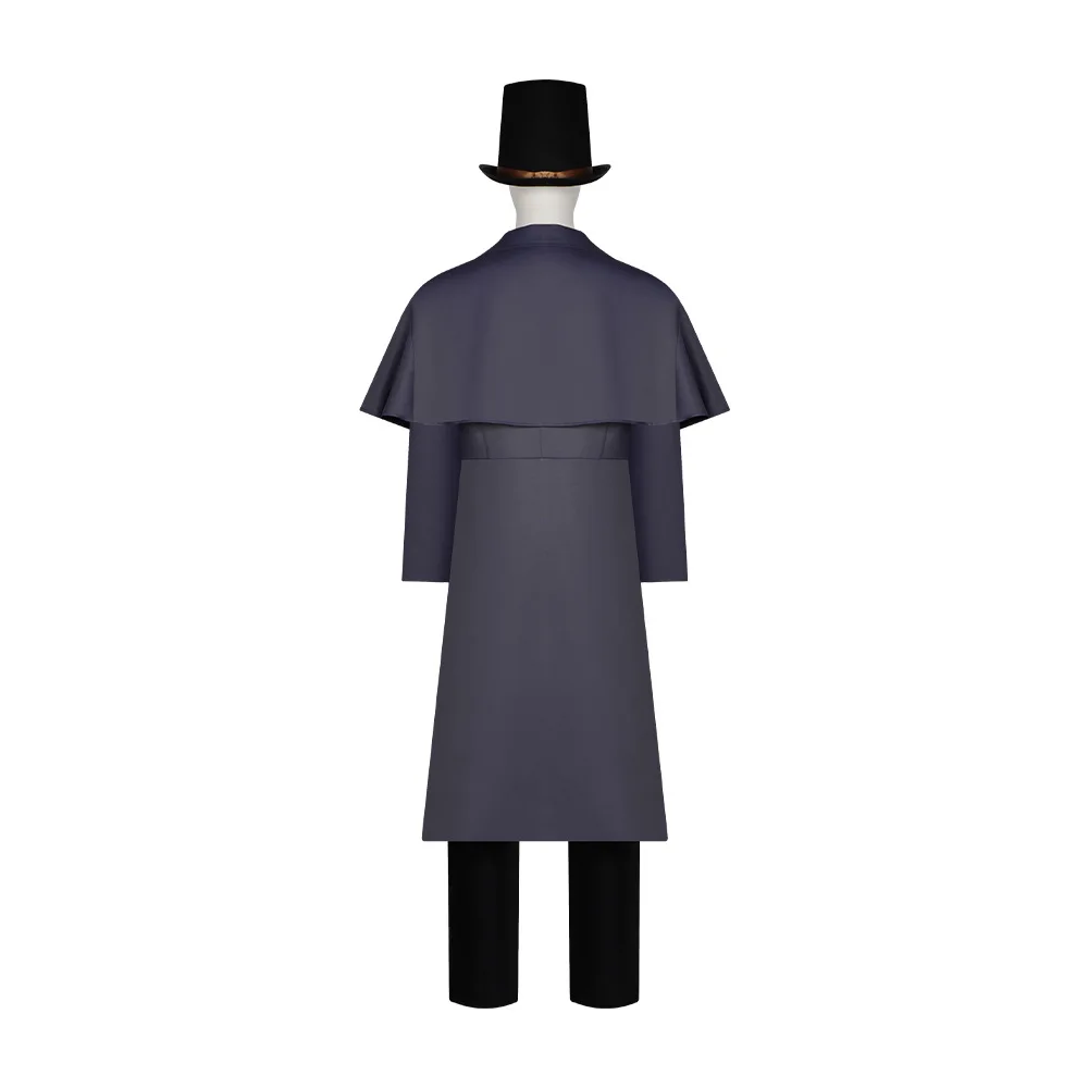 The Fool Klein Moretti Cosplay Suit Costume Grey Cape Top Pant Hat Full Set for Evening Halloween Roleplay Lord of Mysteries view 3