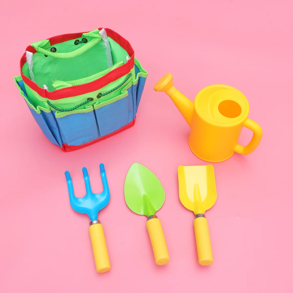 1 Set Children Gardening Tools Toolkit Set Children Gardening Suit Garden Tool with Plastic Handle plastic Garden Tool