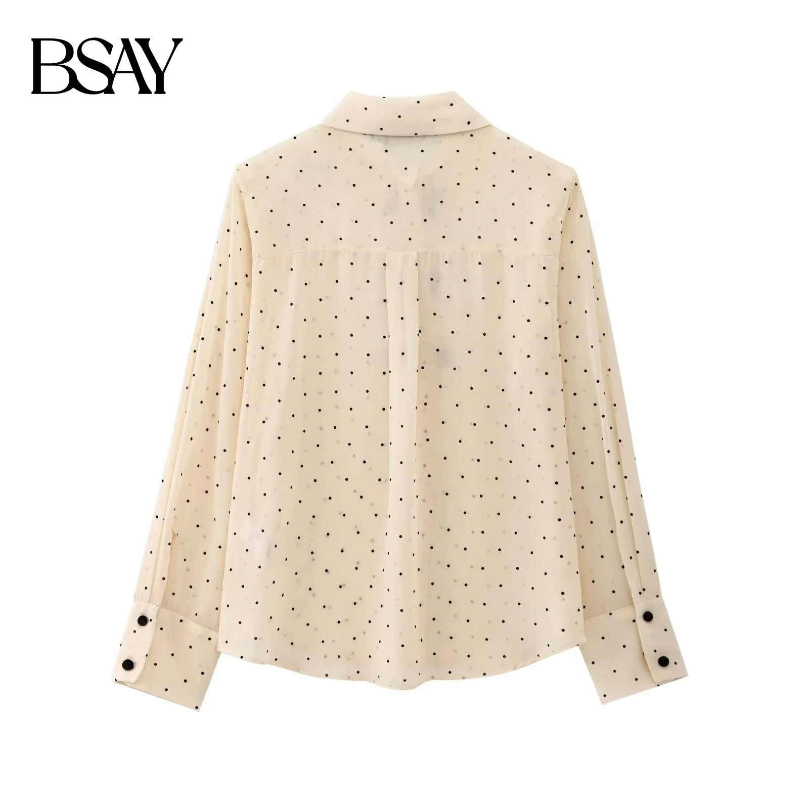 BSAY roze shirts Damesmode Herfst Nieuwe Fluwelen Strik Lange Mouw Single Breasted Revers Blouse Zoete Franse Chic Dames Top