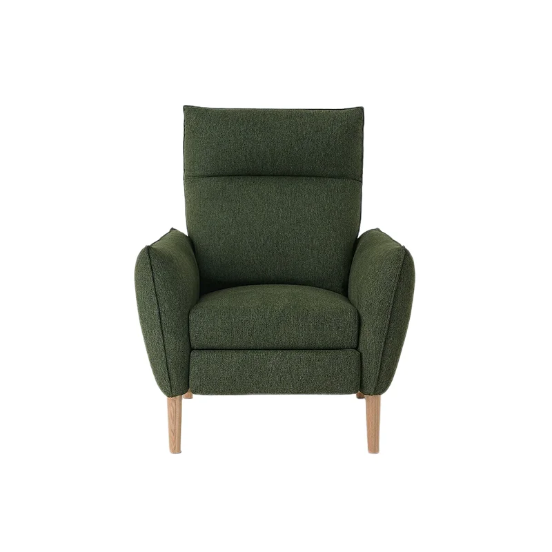Hand push backward adjustment sofa person lazy fabric sofa living room reading sitting recliner