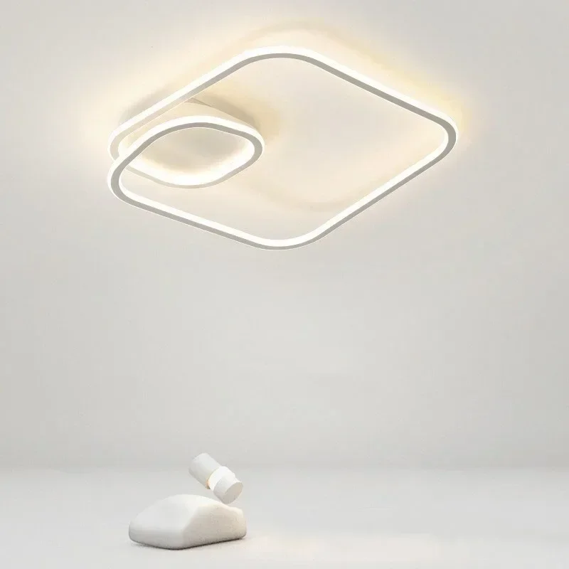 Plafonnier LED au Design Moderne et Simple, Luminaire Décoratif d'Nik, Idéal pour un Salon, une Salle à Manger, une Chambre à Coucher ou un Bureau