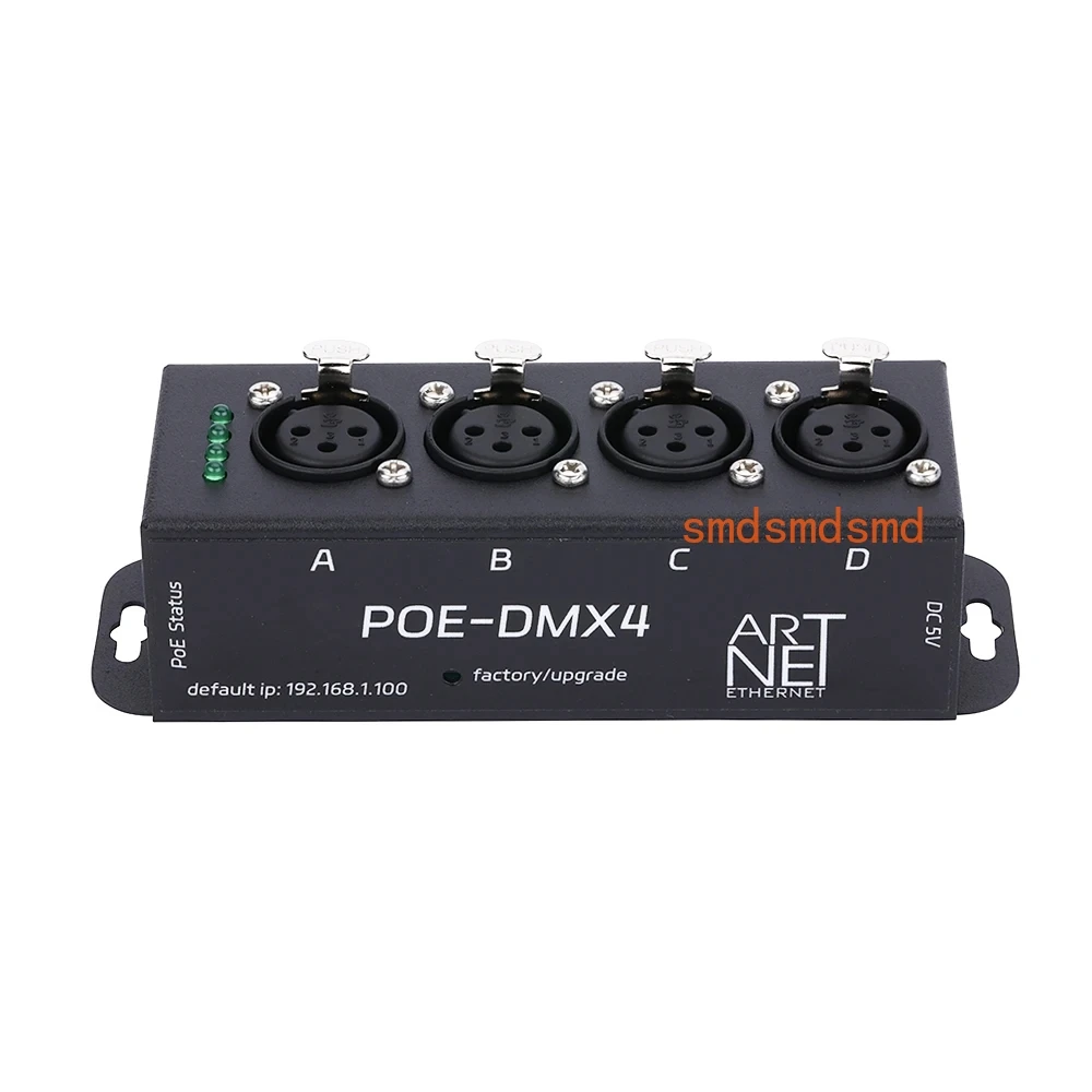 4 Universe 2048CH ArtNet DMX 512 Ethernet Lighting Controller 4ch Bidirectional Artnet/sACN/RDM Controller