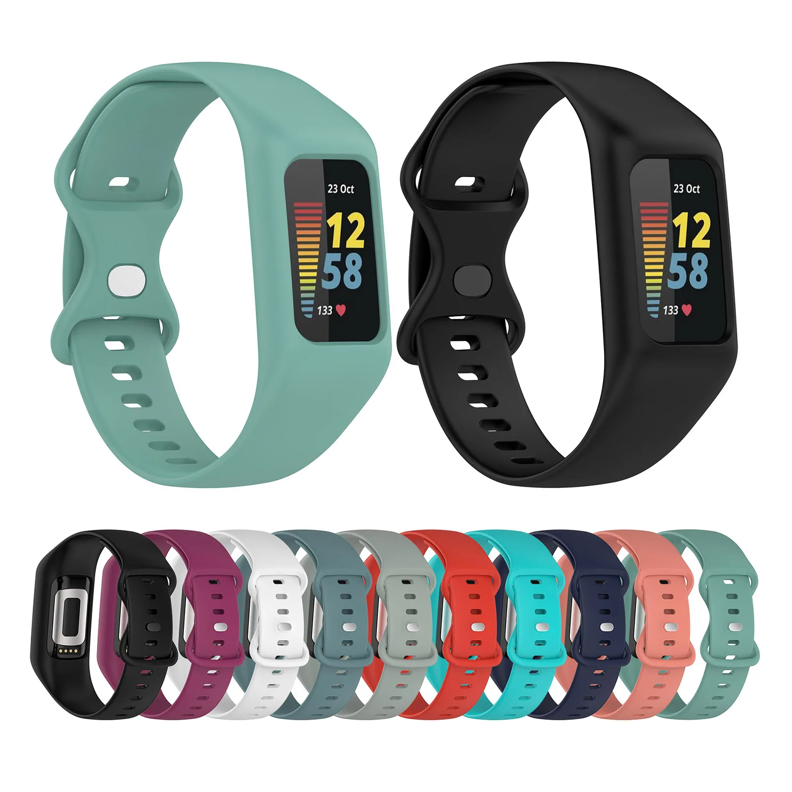 High Quality Watch Strap For Fitbit Charge 5 Bracelet Sport Watch Bands Silicone Wristband For Fitbit Charge5 4 3 Accessories