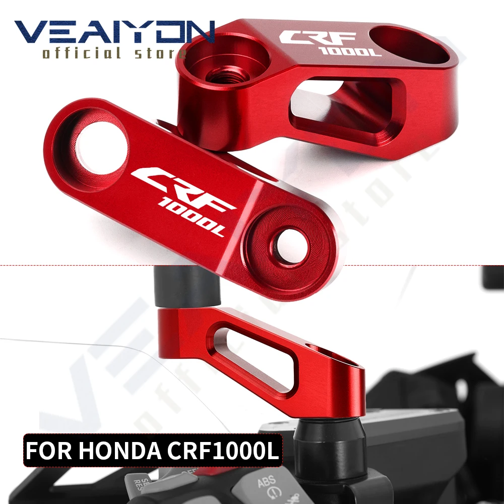 

For HONDA CRF1000L CRF 1000L CRF1100L CRF 1100L Motorcycle Accessories CNC Aluminum Mirror Extender Adaptor universally