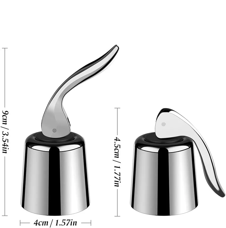 Plastic Plug with Silicone, Expanding Beverage Bottle Stopper Wine Stoppers for 17mm-20mm Inner Diameter Wine Savers