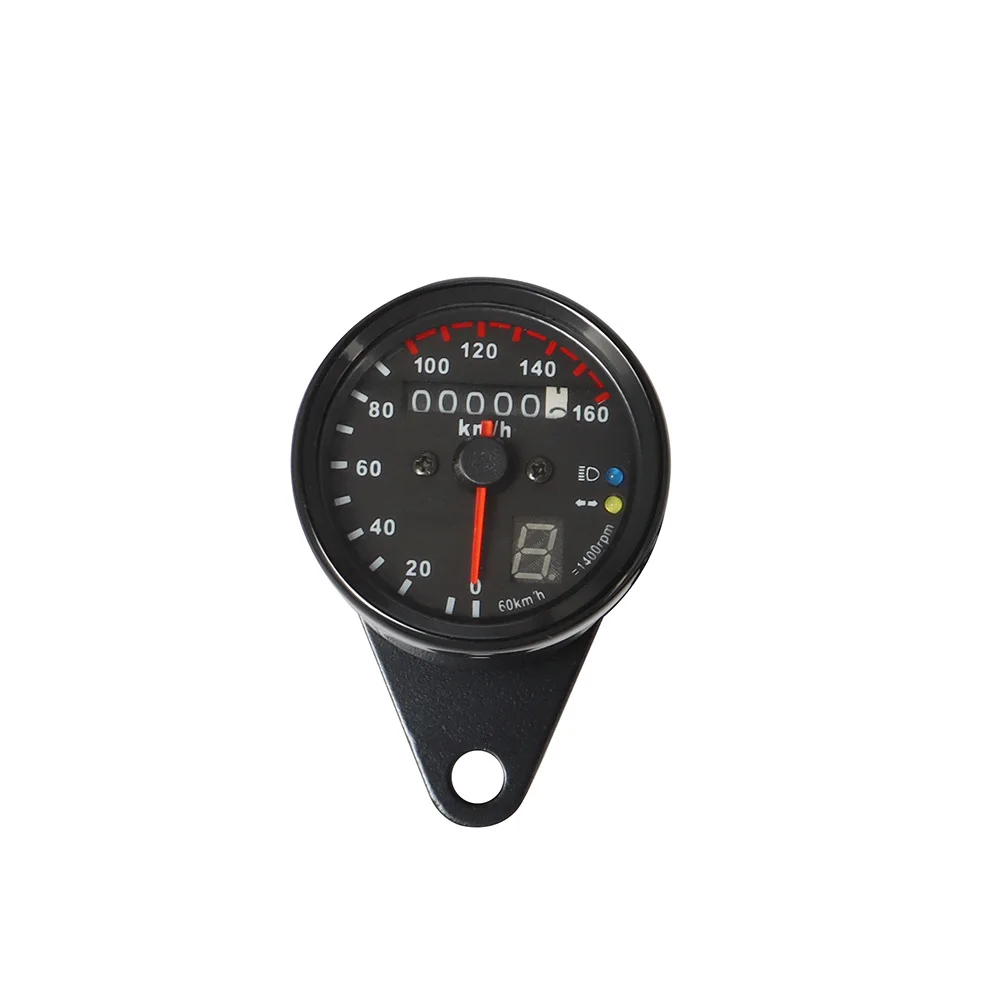 Motorcycle LED Odometer with gear display Vintage Instrument Modified Code Meter Meter for Honda Yamaha Kawasaki