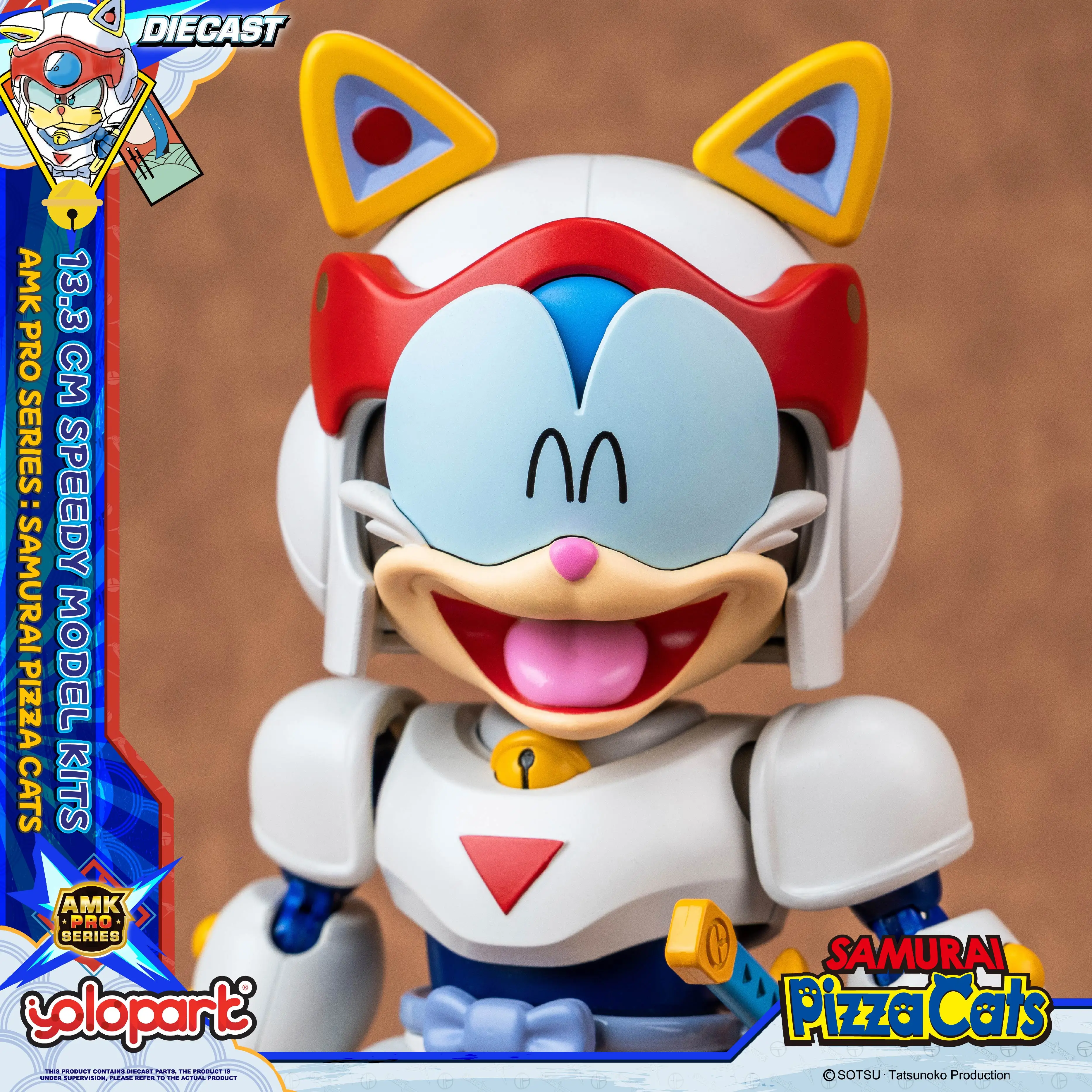 YOLOPARK 13.3cm Samurai Pizza Cats AMK PRO Series Speedy Model Kit