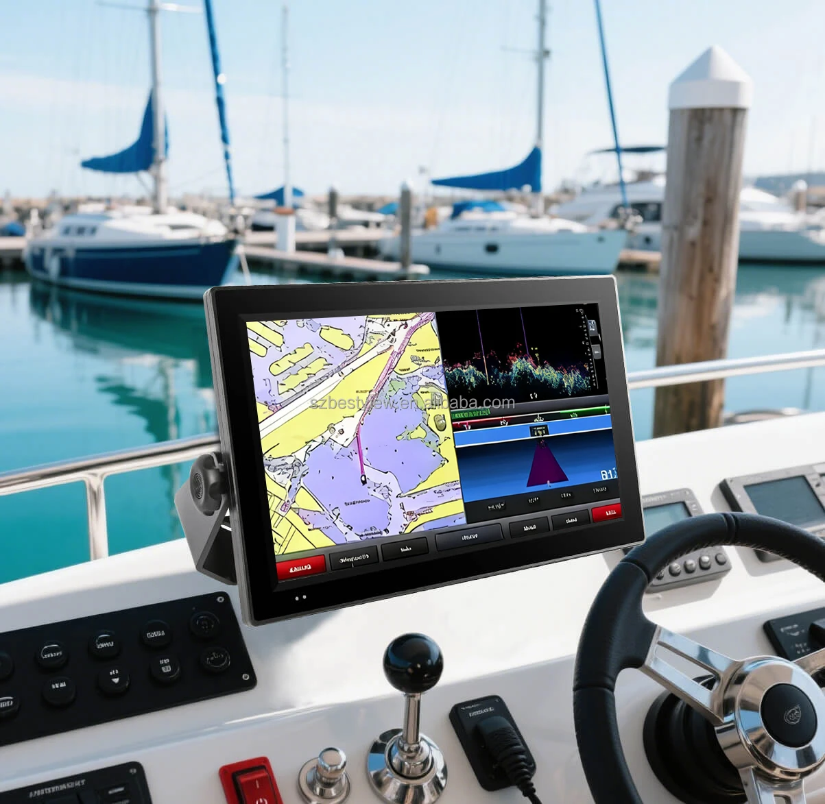 

IP67 Waterproof 15.6 Inch Touchscreen Monitor 21.5 Inch Fishing Boat Display Marine Touch Screen Monitor