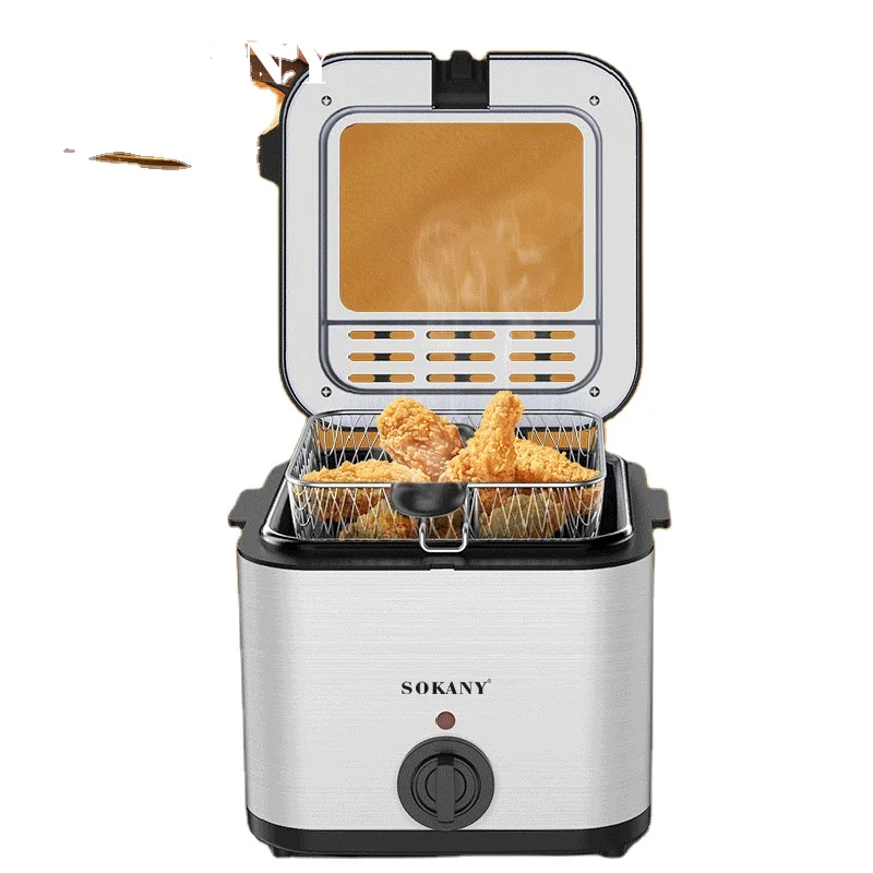 

Premium Brand Sokany 2000w Electric Household 1.5l Multifunctional Fryer Detachable Heating Element Easy to Clean