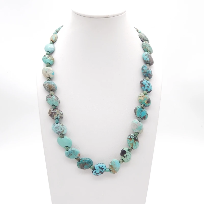Natural Turquoise Pendant Necklace Unisex Thoughtful Gift for Women Gift Basket Item Perfect Jewelry Piece