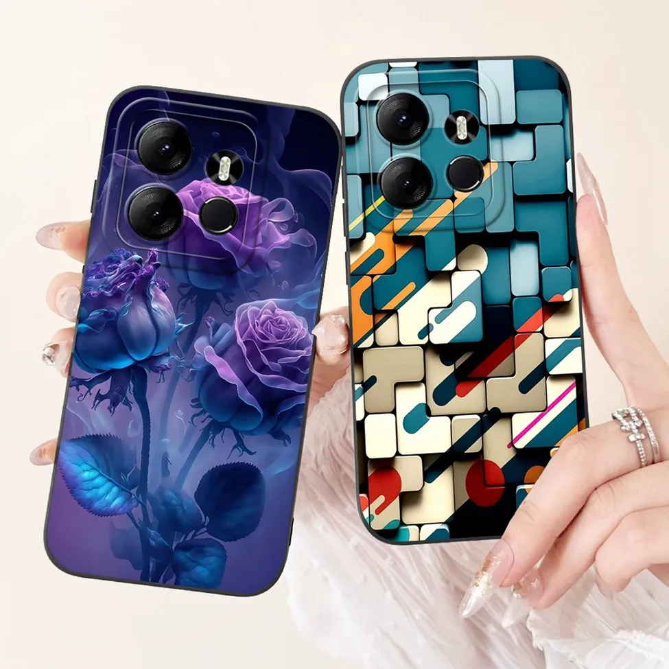 ل Tecno Pop 7 Pro BF7 حافظة Pop7 BF6 موضة Kawaii بنات مضحك كول بنين سيليكون الغطاء الخلفي ل تكنو البوب 7 جراب هاتف Funda