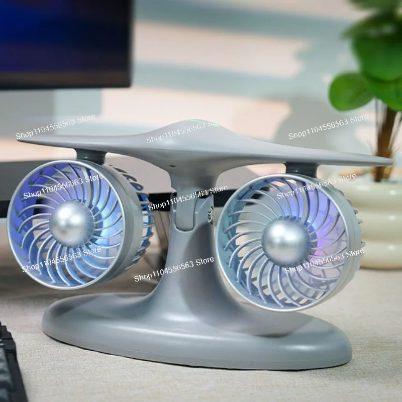 2nd Gen Aircraft Engine Turbofan Desktop Turbo Fan Long Battery Life Office Circulation Fan