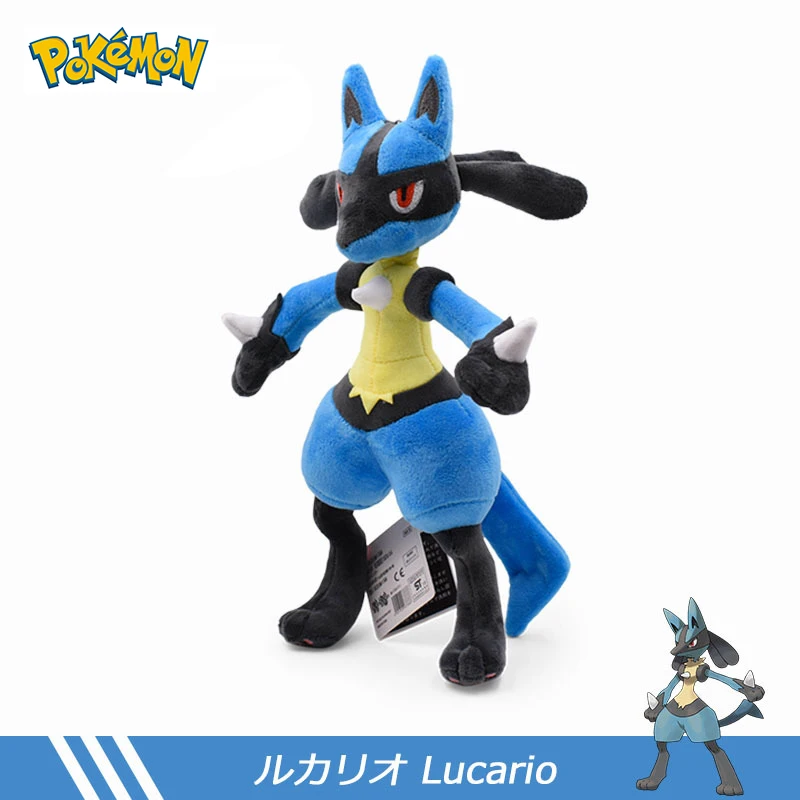 

Original Pokemon Plush Lucario Greninja Charizard Incineroar Zeraora Cinderace Torterra Kyogre Cubone Stuffed Toys for Kids Gift