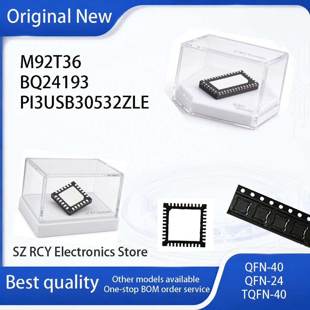 (1-10PCS)NEW M92T36 BQ24193 PI3USB30532ZLE BQ24193RGER PI3USB30532ZLEX PI3USB P13USB QFN IC Chip electronic