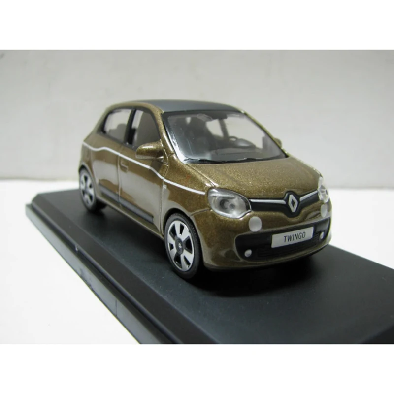 Diecast 1:43 Scale NOREV Twingo 2014 Brown Alloy Car Model Finished Simulation Collection Decoration Gift Toys Static Display