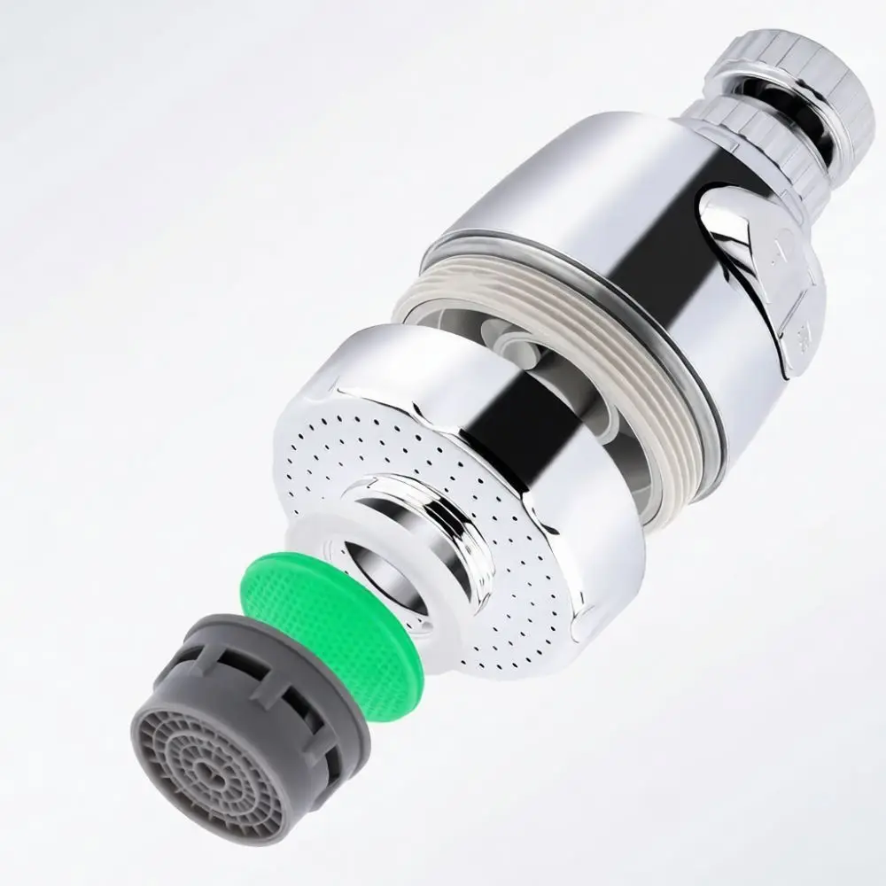 Kitchen Faucet Sprayer Attachment Water Saving Filter Extender High Pressure Anti Splash Rotating Tap Bubbler Accessory