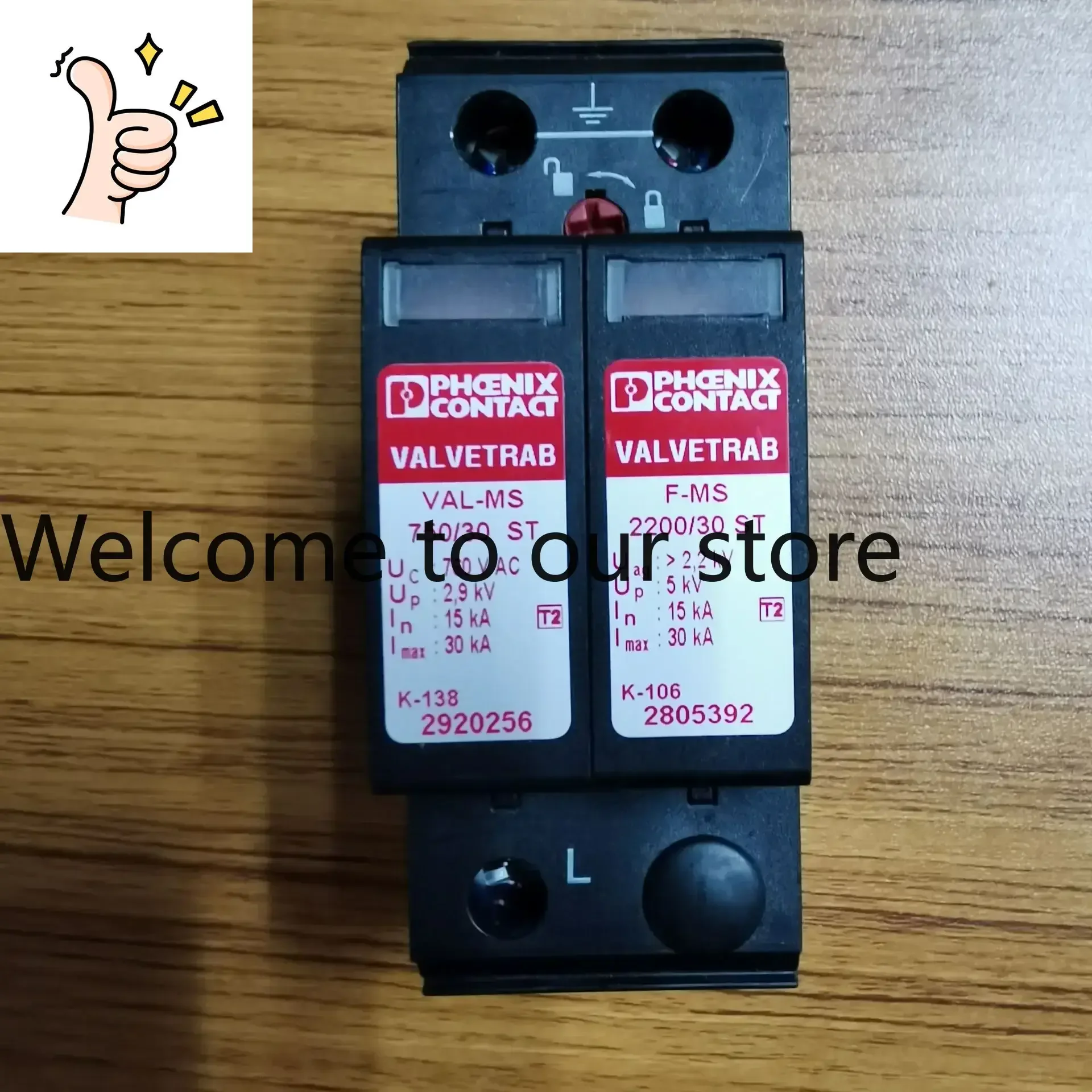 The Shopkeeper Recommends PHOENIX PHOENIX 2907155 Secondary 2P Lightning Protection Device VAL-MS 120/2 Is On Sale