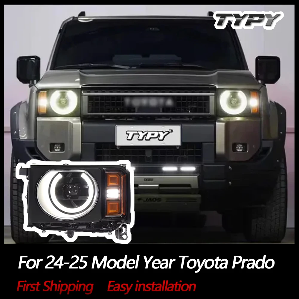 

Автомобильные фары TYPY для модели 24-25, год Toyota Prado, светодиодные фары, проектор, фары, дневные ходовые огни, автомобильные аксессуары