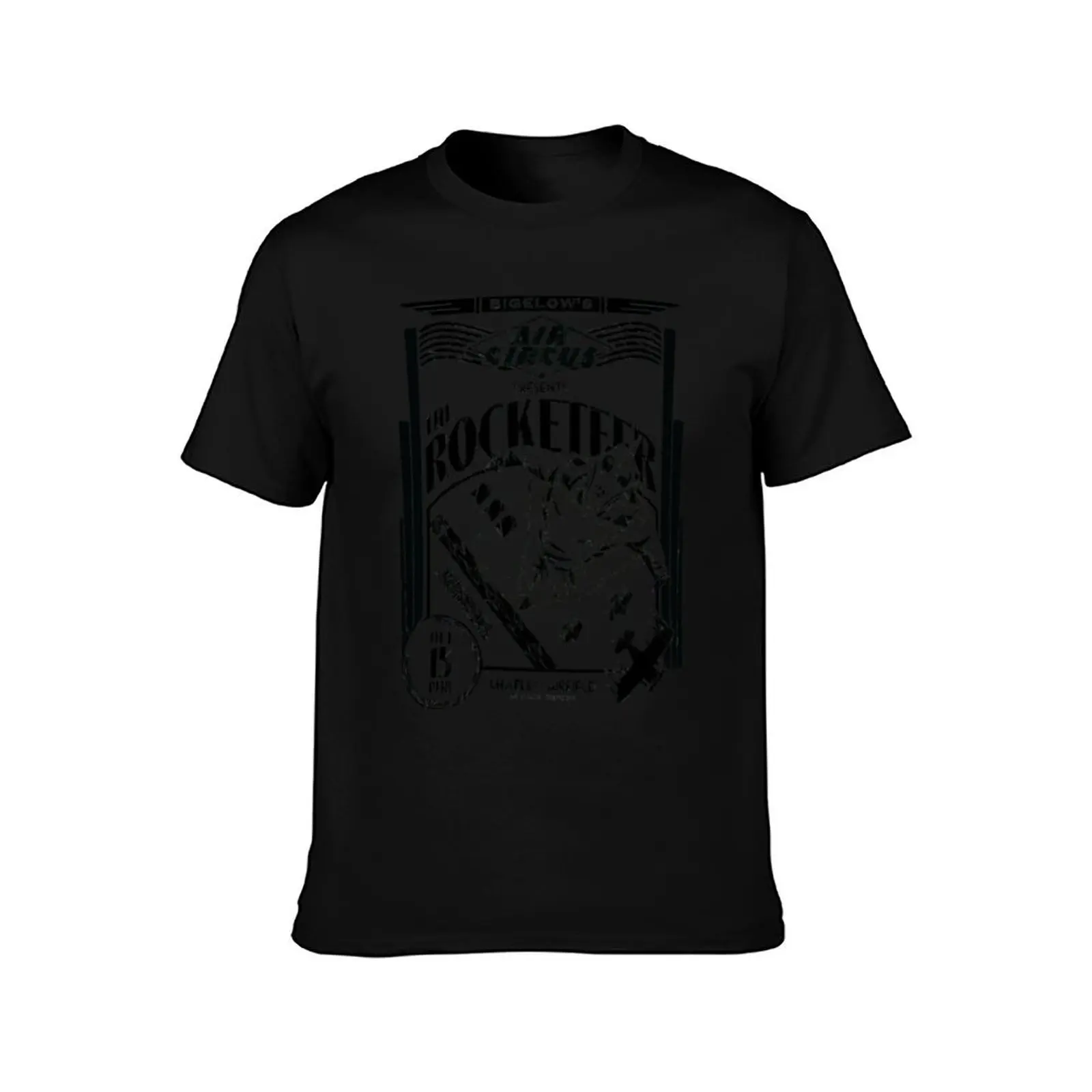 BIGELOW_S AIR CIRCUS ROCKETEER ADVERTISEMENT T-Shirt, Classic Crew Neck Shirt, Breathable Cotton Everyday Tee