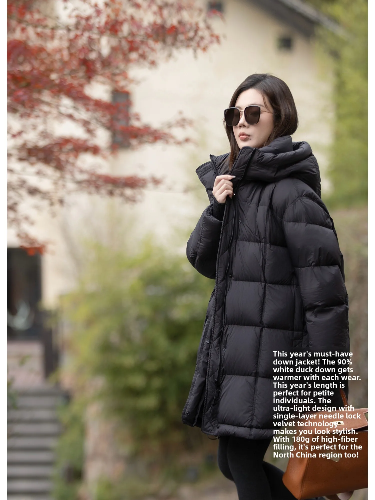 

Original Heavyweight 90% White Du down Puffer Jaet Warm Fce Cube Thiened Korean Sle Commute Windbreaker Women's Coat