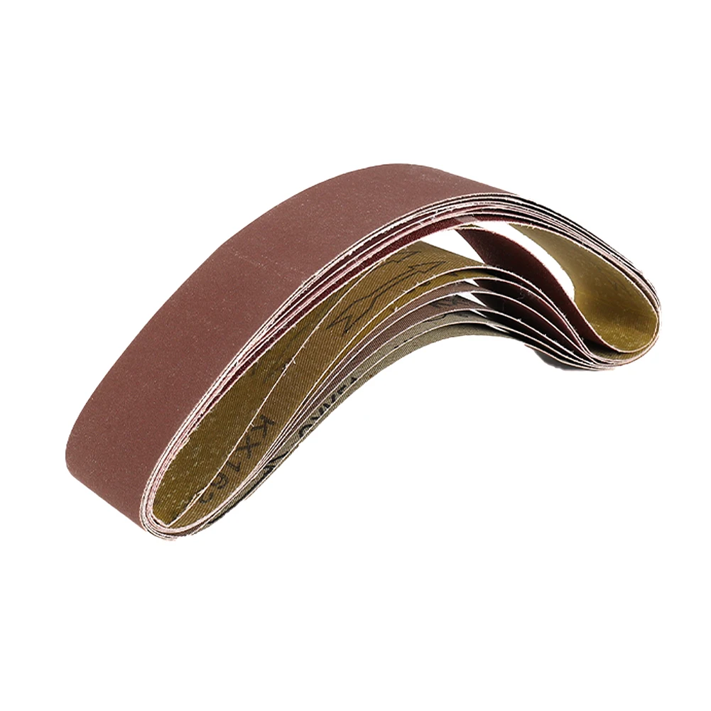 7Pcs 50x686mm Sanding Belts 120 240 320 400 600 800 1000 Grit Sandpaper Abrasive Bands Metal Wood Sander Polishing Tool
