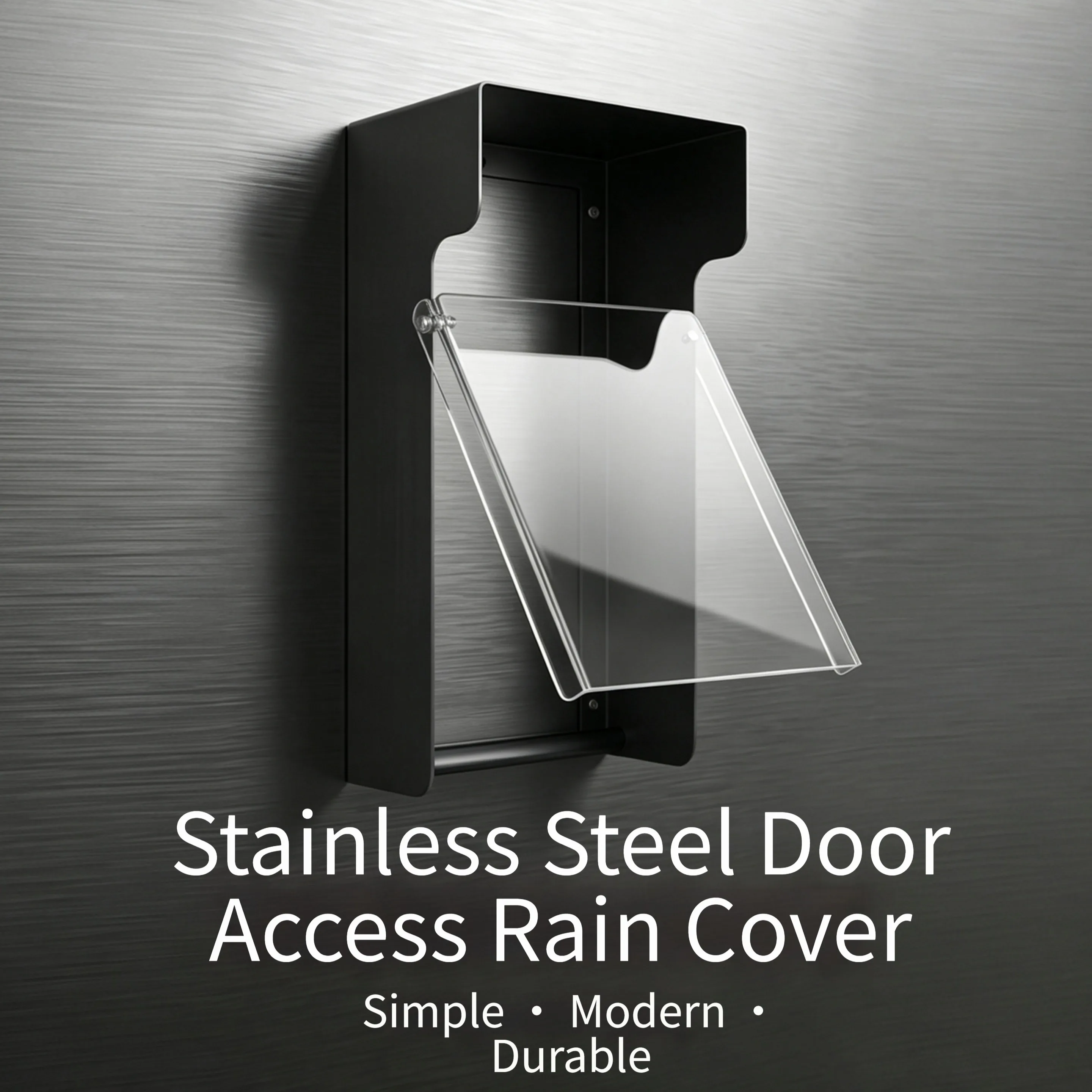 Stainless Steel Rainproof Sunshade Cover For Outdoor Facial Recognition-Access Control System Weatherproof Protective Canopy