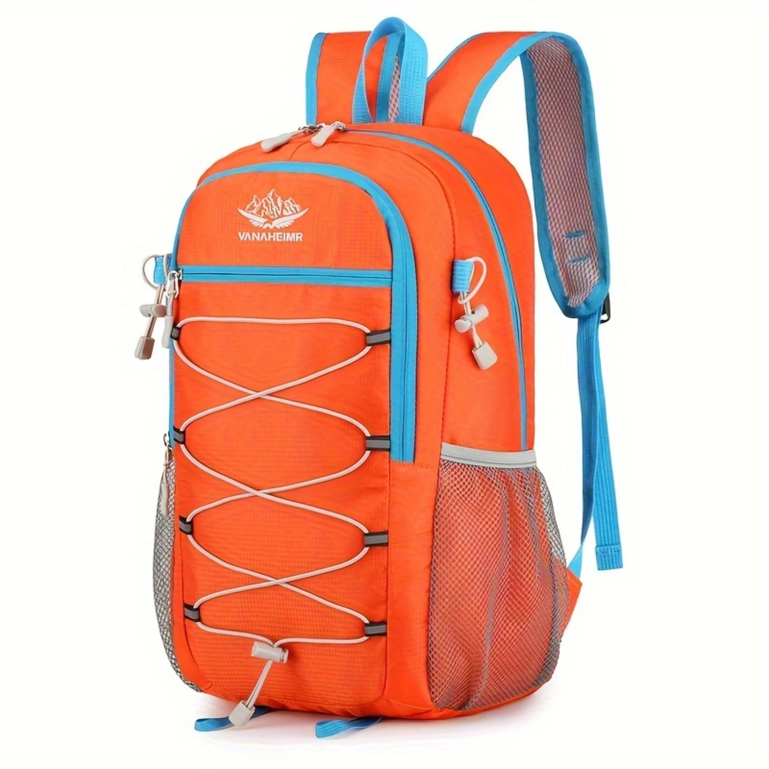 Men's Solid Color Travel Backpack - Fashionable Hiking and Camping Outdoor Sports Bag