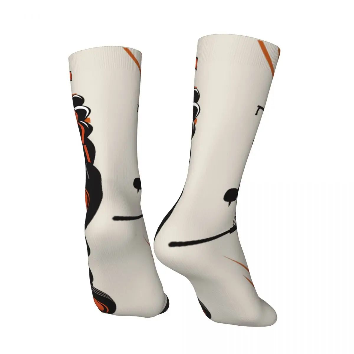 Meias de trator agrícola cor laranja para homens e mulheres, presentes bonitos, primavera, verão, outono, inverno
