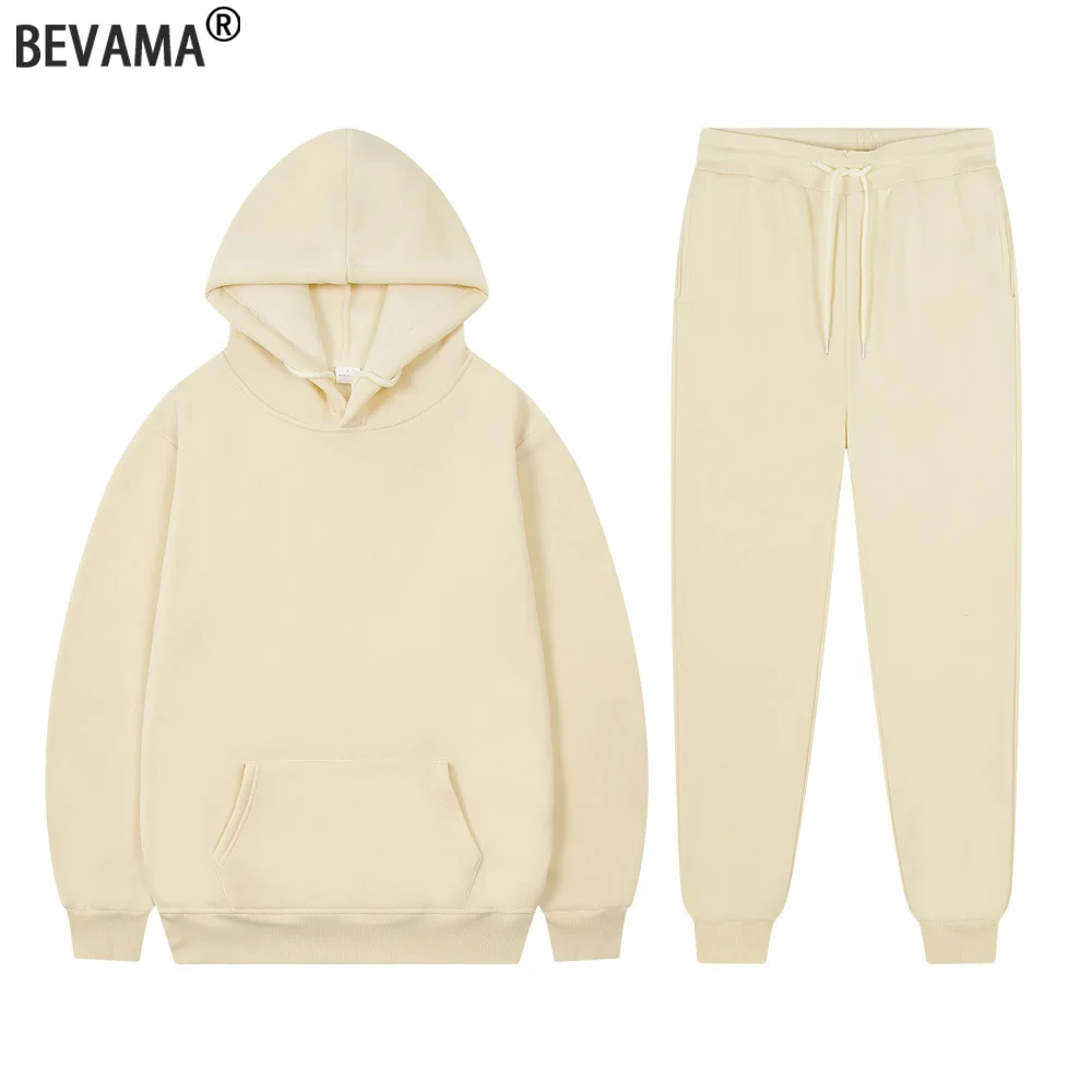 

Осенний флисовый теплый спортивный костюм, повседневные спортивные толстовки с капюшоном + брюки для бега, комплект из 2 предметов, мужские толстовки, спортивные штаны, костюм