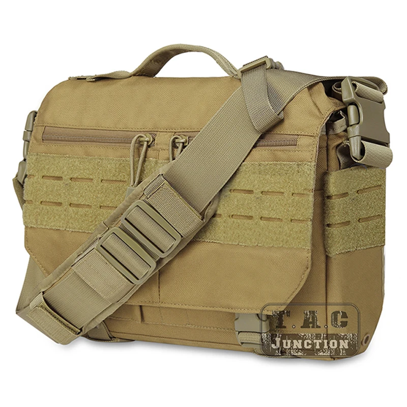 Tactical Rush Messenger Bag EDC Sling Pack MOLLE Shoulder Bag Laptop Camera Handbag For Outdoor Daily Tactical CB