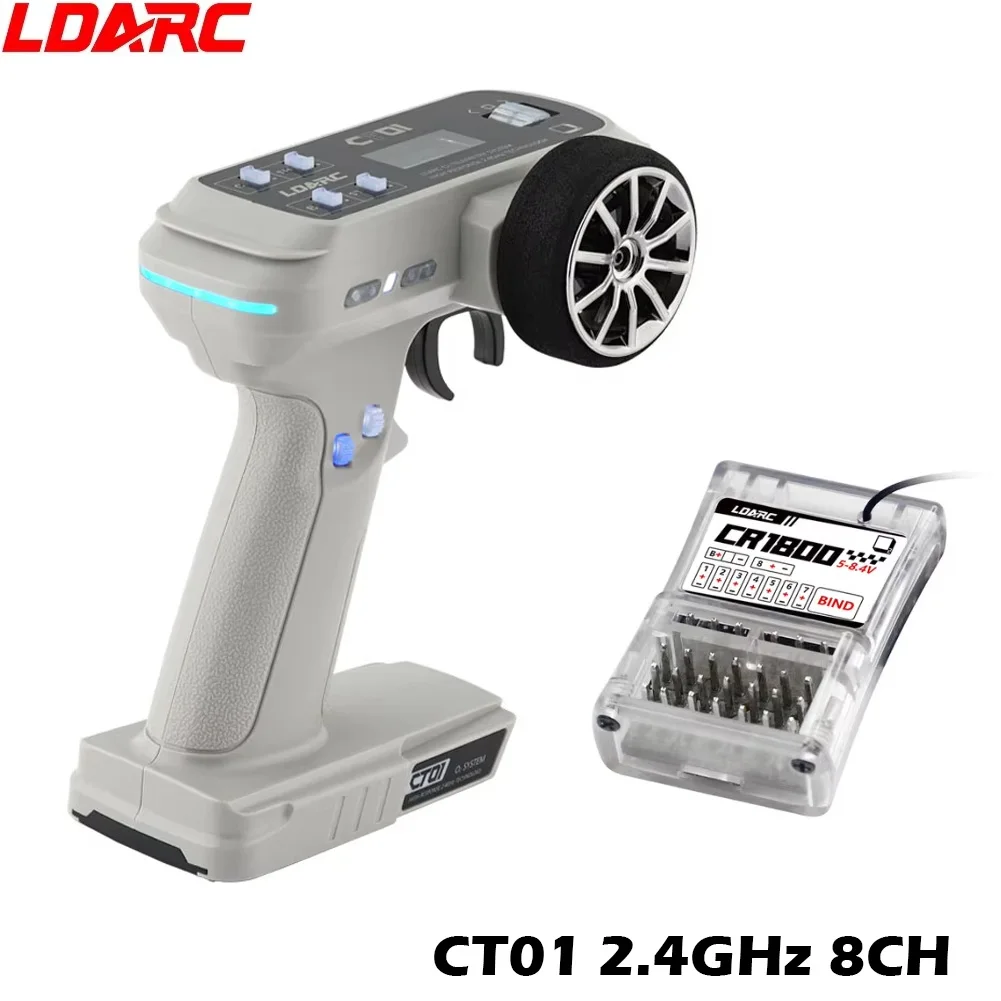LDARC CT01 2,4 GHz 8-kanaals professionele afstandsbediening Engels en Chinees LCD-scherm voor RC modelauto boot